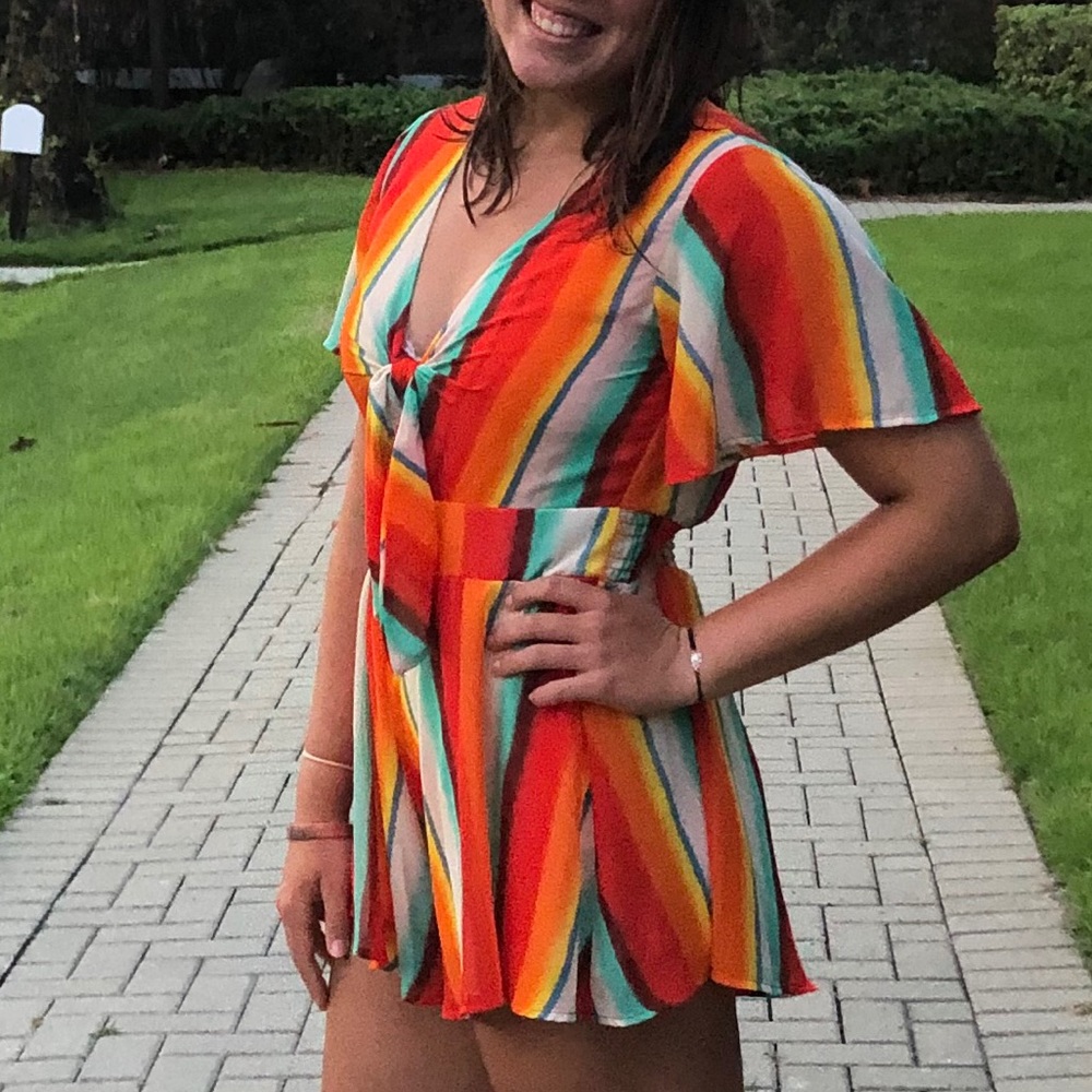 Red Dress Boutique striped romper